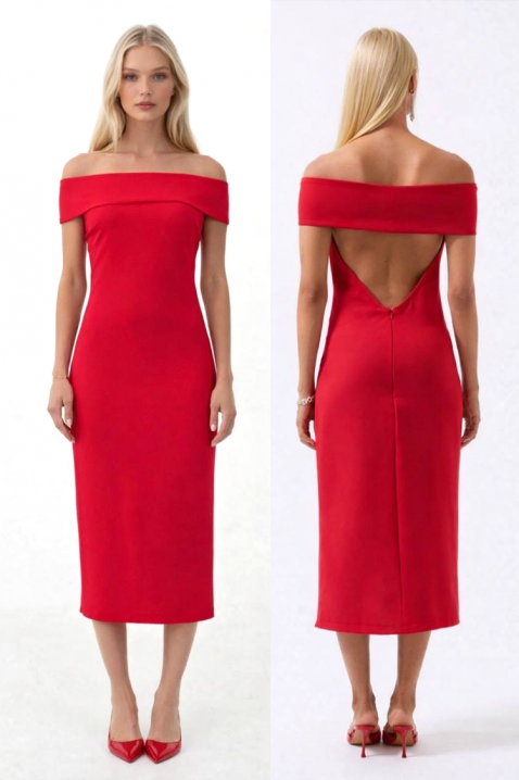 Sukienka CHERZILA, Kolor : czerwony, IVET.PL - Modna odzież