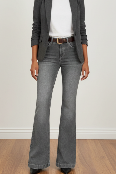 Jeansy ZALORZA, Kolor : grafitowy, IVET.PL - Modna odzież