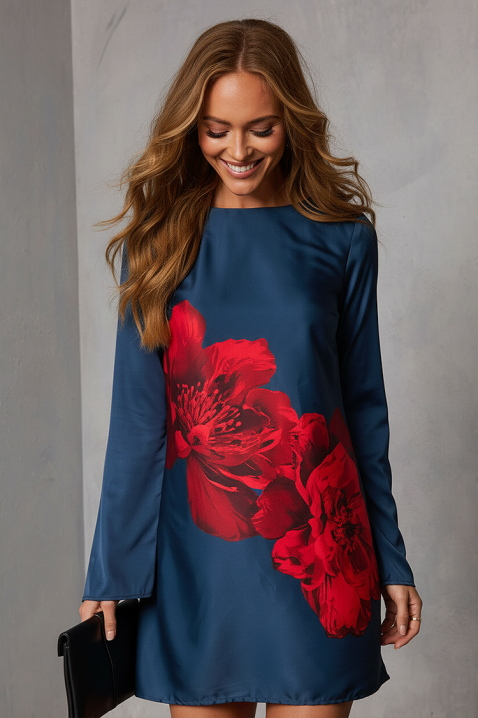 Sukienka KAPIRENA, Kolor : chabrowy, IVET.PL - Modna odzież