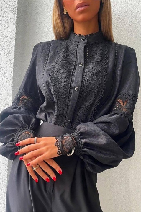 Koszula MARTEMONA BLACK, Kolor : czarny, IVET.PL - Modna odzież