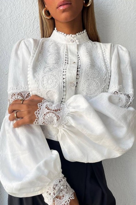 Koszula MARTEMONA WHITE, Kolor : biały, IVET.PL - Modna odzież