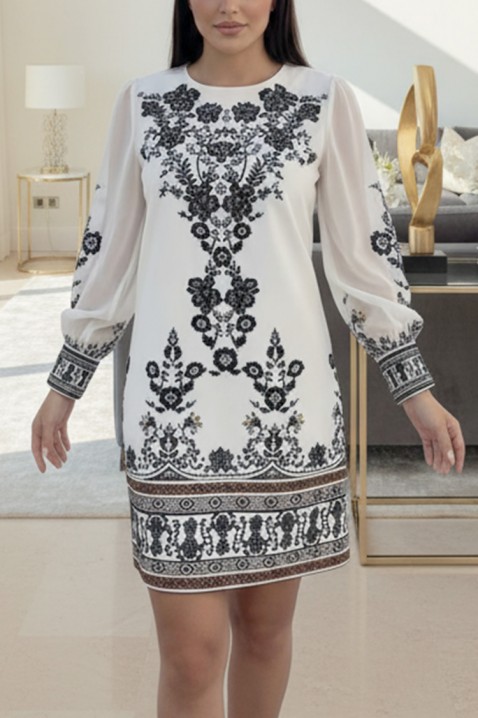 Sukienka MIOGENFA, Kolor : biały, IVET.PL - Modna odzież