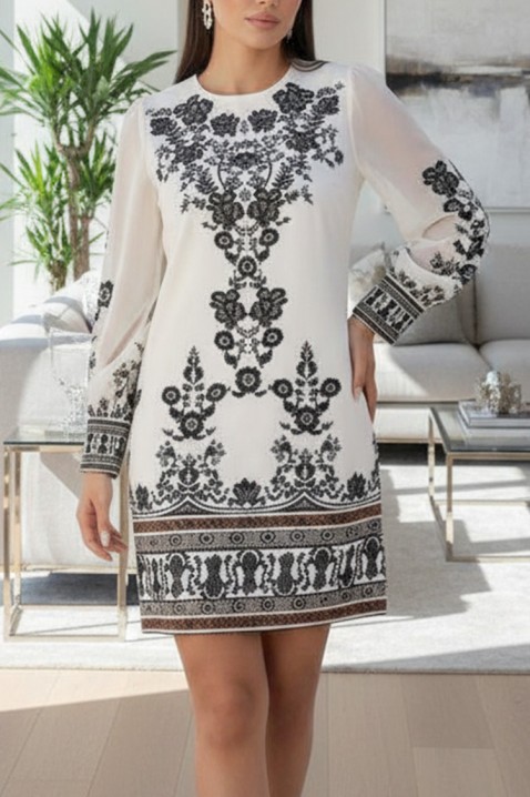 Sukienka MIOGENFA, Kolor : biały, IVET.PL - Modna odzież