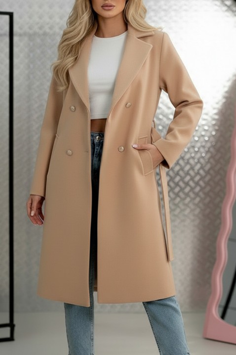 Płaszcz MORXEDA BEIGE, Kolor :  beżowy, IVET.PL - Modna odzież