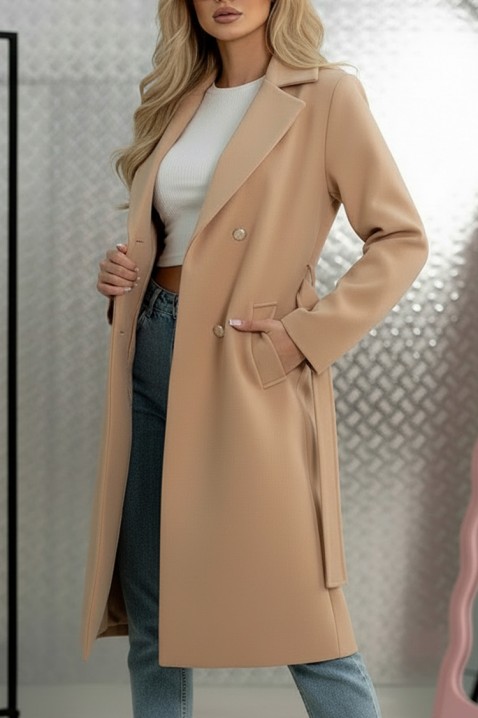 Płaszcz MORXEDA BEIGE, Kolor :  beżowy, IVET.PL - Modna odzież