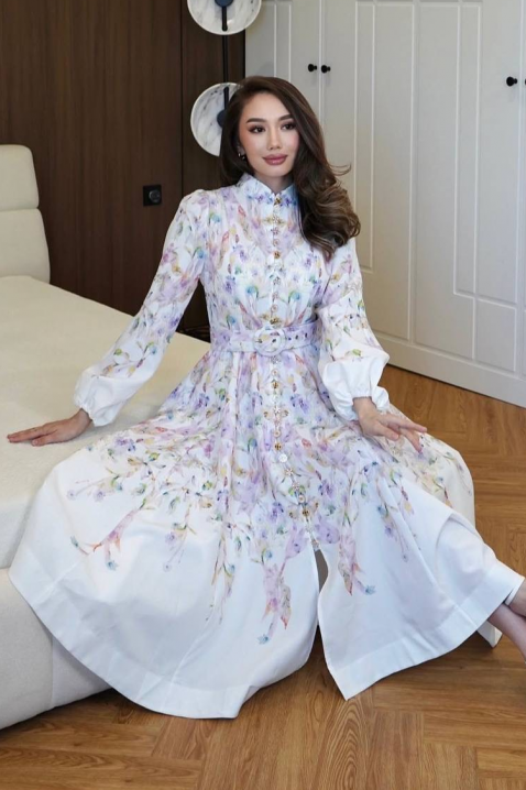 Sukienka GERGONZA, Kolor : biały, IVET.PL - Modna odzież