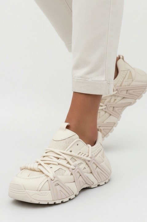 Sneakersy VELVERZA ECRU, Kolor : ecru, IVET.PL - Modna odzież