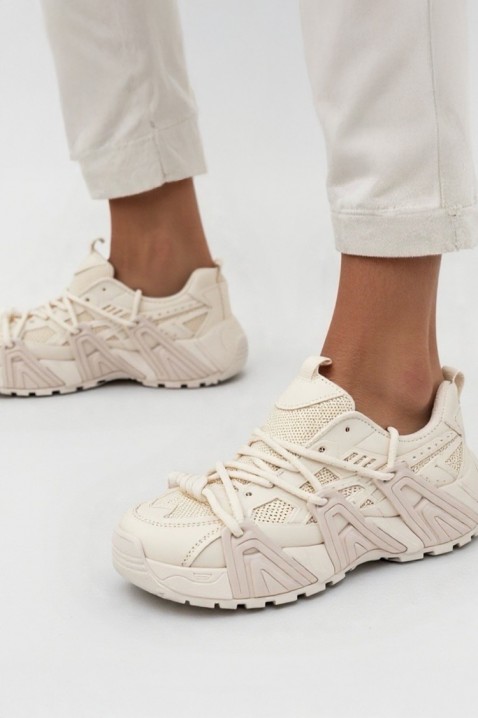 Sneakersy VELVERZA ECRU, Kolor : ecru, IVET.PL - Modna odzież