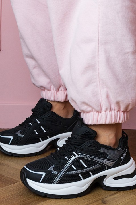 Sneakersy GLEMOLZA BLACK, Kolor : czarny, IVET.PL - Modna odzież