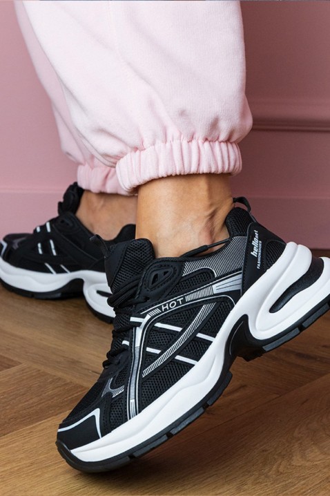 Sneakersy GLEMOLZA BLACK, Kolor : czarny, IVET.PL - Modna odzież