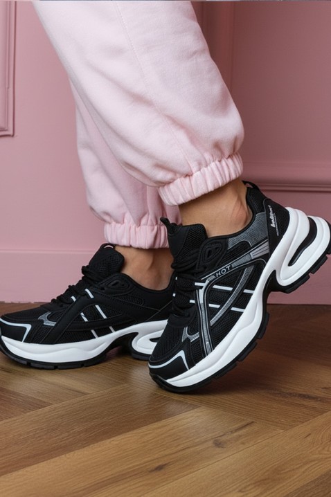 Sneakersy GLEMOLZA BLACK, Kolor : czarny, IVET.PL - Modna odzież