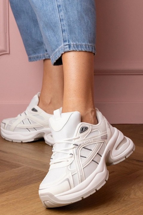 Sneakersy GLEMOLZA WHITE, Kolor : biały, IVET.PL - Modna odzież