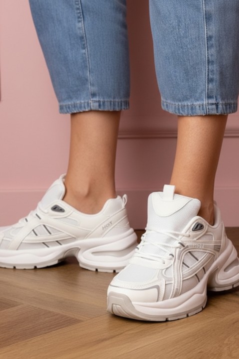 Sneakersy GLEMOLZA WHITE, Kolor : biały, IVET.PL - Modna odzież