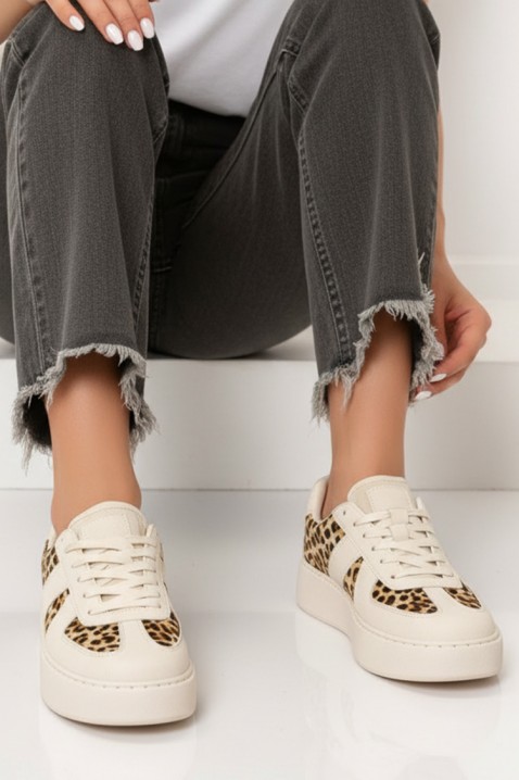 Tenisówki DAMONDA ECRU, Kolor : ecru, IVET.PL - Modna odzież