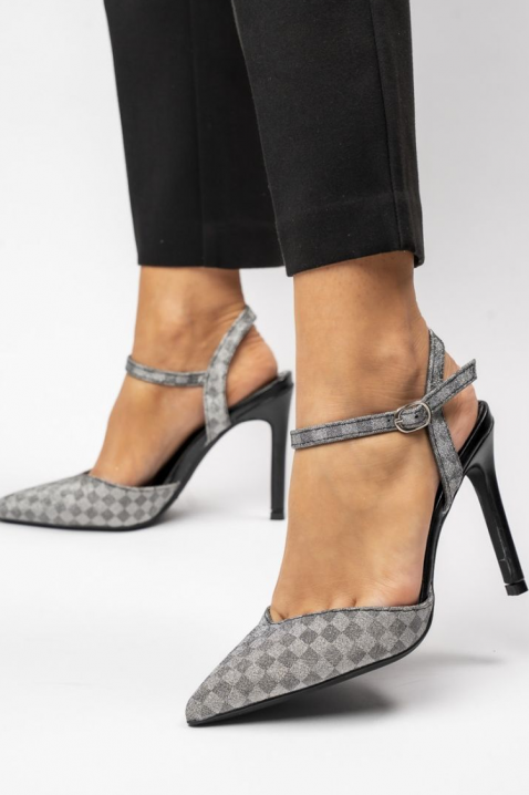 Szpilki damskie KLORELZA, Kolor : szary, IVET.PL - Modna odzież