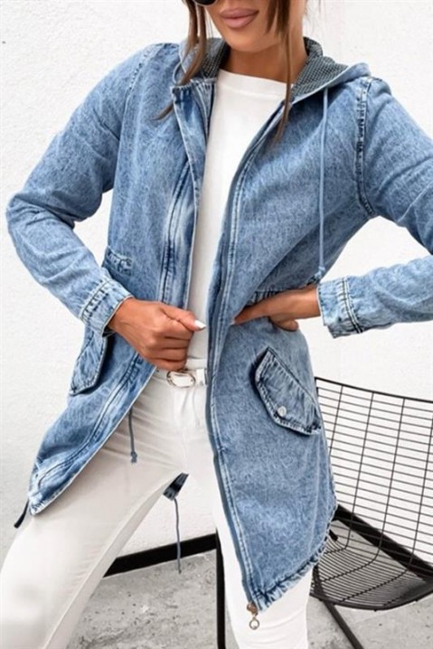 Kurtka jeansowa AMIRSA, Kolor : chabrowy, IVET.PL - Modna odzież