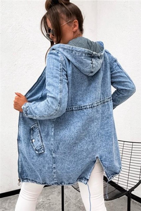 Kurtka jeansowa AMIRSA, Kolor : chabrowy, IVET.PL - Modna odzież