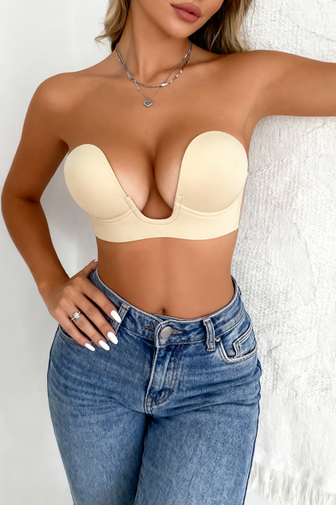 Biustonosz push-up SYRMENA, Kolor :  beżowy, IVET.PL - Modna odzież