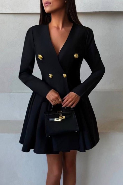 Sukienka ANAZOLVA, Kolor : czarny, IVET.PL - Modna odzież