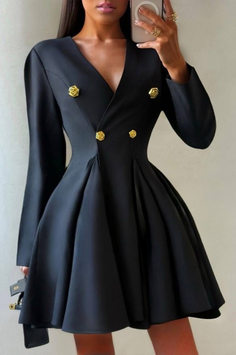 Sukienka ANAZOLVA, Kolor : czarny, IVET.PL - Modna odzież