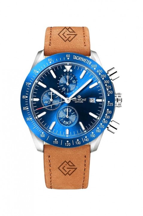 Zegarek Giewont Chronograph Sapphire Blue, Kolor : chabrowy, IVET.PL - Modna odzież