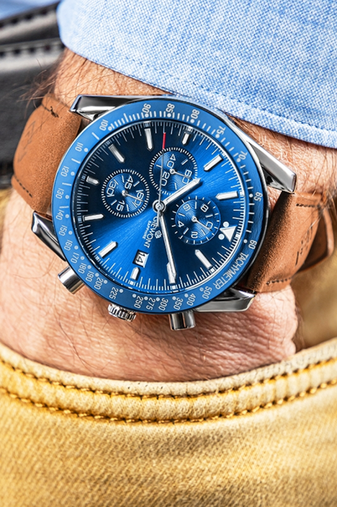 Zegarek Giewont Chronograph Sapphire Blue, Kolor : chabrowy, IVET.PL - Modna odzież
