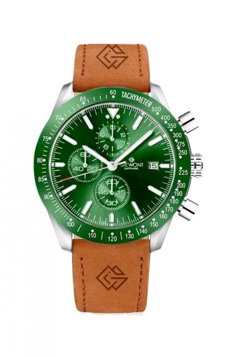 Zegarek Giewont Chronograph Sapphire Green, Kolor : zielony, IVET.PL - Modna odzież