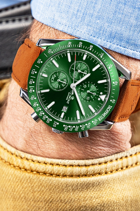 Zegarek Giewont Chronograph Sapphire Green, Kolor : zielony, IVET.PL - Modna odzież