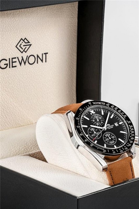 Zegarek Giewont Chronograph Sapphire Black, Kolor : czarny, IVET.PL - Modna odzież