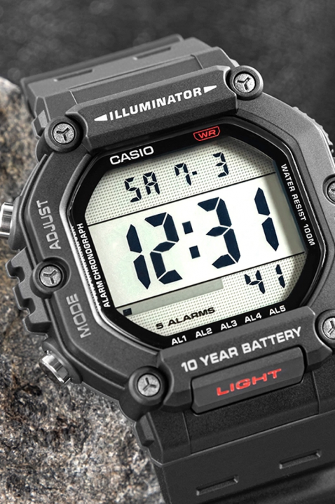 Zegarek CASIO AE-1600H-1AVDF, Kolor : czarny, IVET.PL - Modna odzież