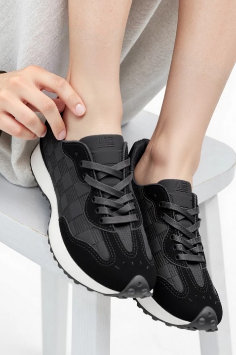 Sneakersy NERDONA BLACK, Kolor : czarny, IVET.PL - Modna odzież