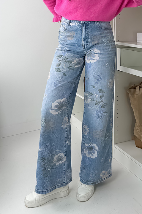 Jeansy FLORVILA, Kolor : błękitny, IVET.PL - Modna odzież