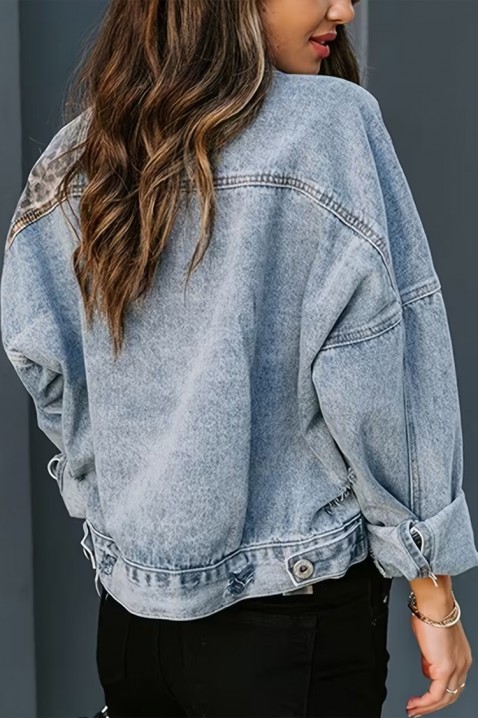 Kurtka jeansowa SUPERVILZA, Kolor : błękitny, IVET.PL - Modna odzież