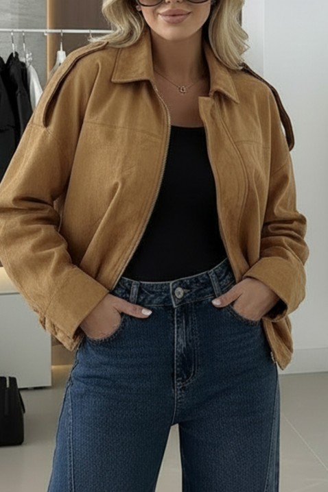 Kurtka ZERLENDA CAMEL, Kolor : jasnobrązowy, IVET.PL - Modna odzież