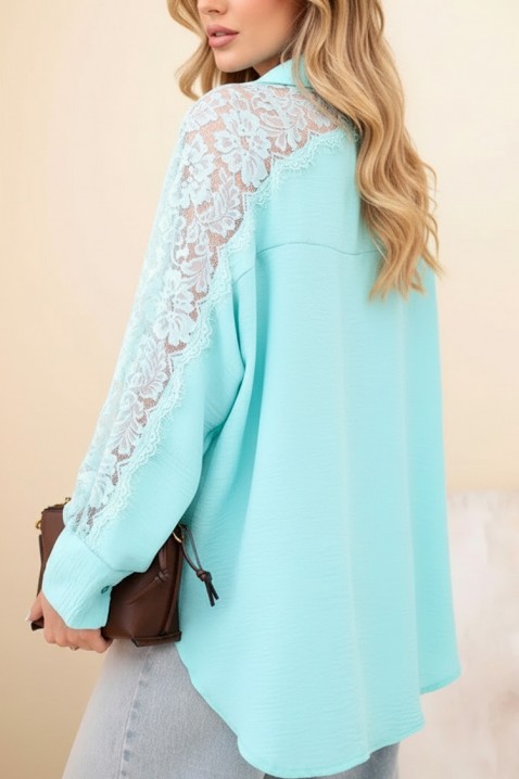 Koszula ARZILDA TURQUA, Kolor : turkusowy, IVET.PL - Modna odzież