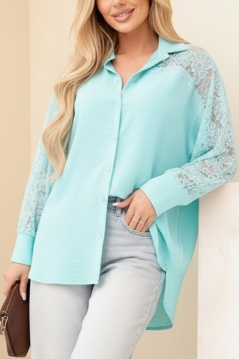 Koszula ARZILDA TURQUA, Kolor : turkusowy, IVET.PL - Modna odzież