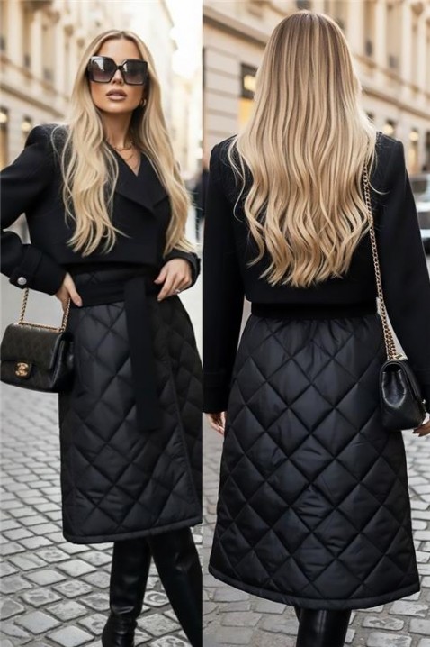 Płaszcz KAPITOLZA, Kolor : czarny, IVET.PL - Modna odzież