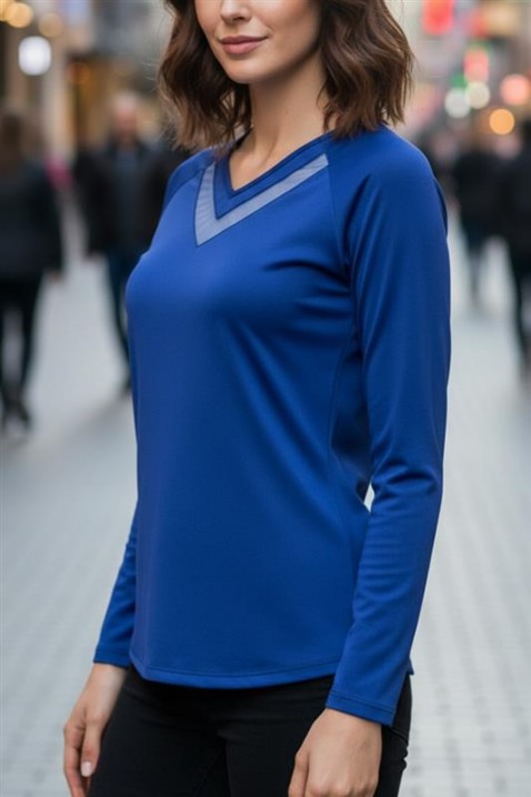 Bluzka RIONELDA BLUE, Kolor : chabrowy, IVET.PL - Modna odzież