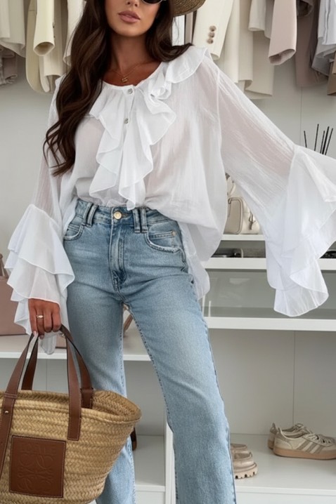 Koszula VOLELANDA WHITE, Kolor : biały, IVET.PL - Modna odzież