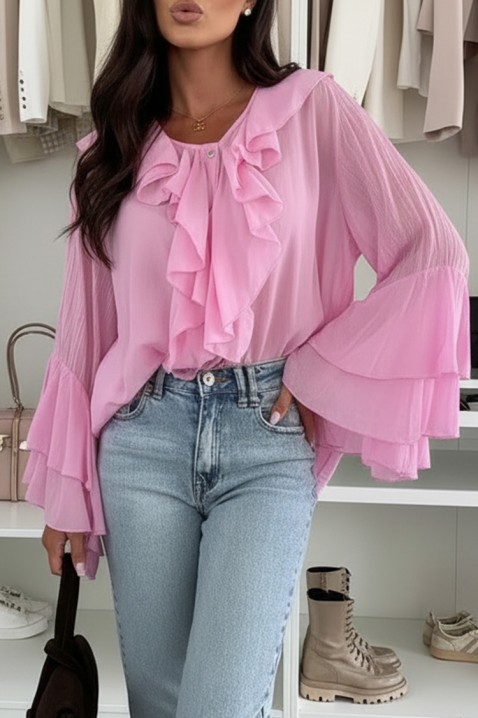 Koszula VOLELANDA PINK, Kolor : różowy, IVET.PL - Modna odzież