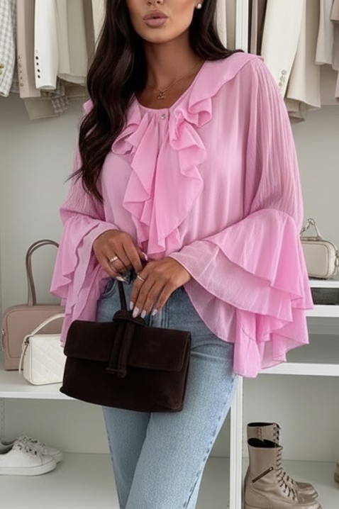 Koszula VOLELANDA PINK, Kolor : różowy, IVET.PL - Modna odzież