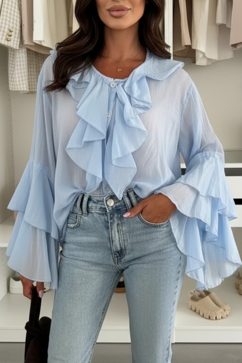 Koszula VOLELANDA SKY, Kolor : błękitny, IVET.PL - Modna odzież