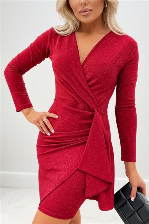 Sukienka MONLEZA RED, Kolor : czerwony, IVET.PL - Modna odzież