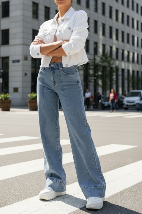 Jeansy RAZELVONDA, Kolor : błękitny, IVET.PL - Modna odzież