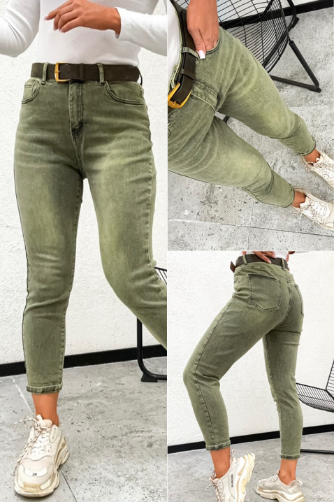 Jeansy ZOYANZA, Kolor : zielony, IVET.PL - Modna odzież