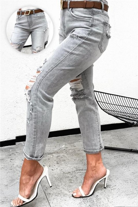 Jeansy LEVROLA, Kolor : szary, IVET.PL - Modna odzież