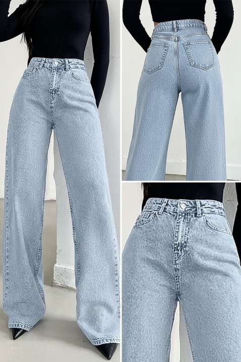 Jeansy SVERZOLDA, Kolor : błękitny, IVET.PL - Modna odzież