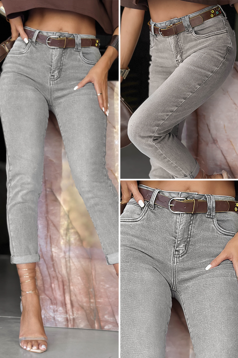 Jeansy BELONDIZA, Kolor : szary, IVET.PL - Modna odzież