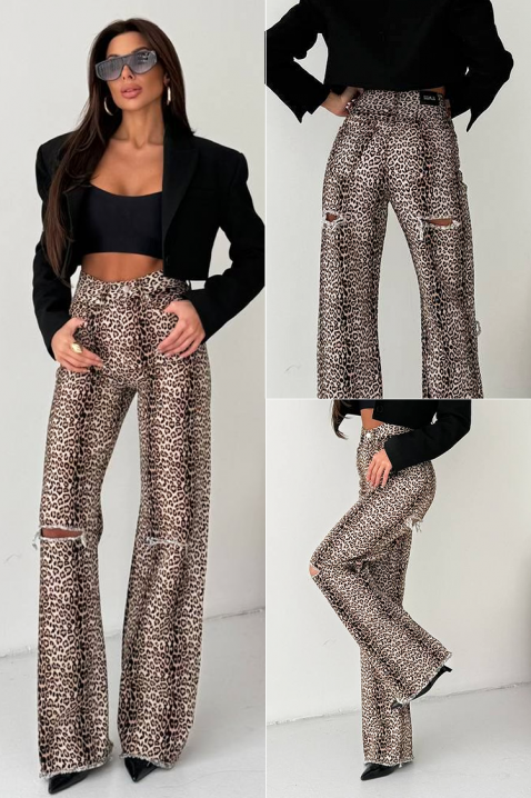 Jeansy LEOPELZA, Kolor : wielokolorowy, IVET.PL - Modna odzież