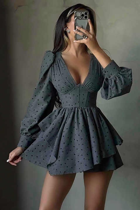 Sukienka VURLENDA, Kolor : szary, IVET.PL - Modna odzież